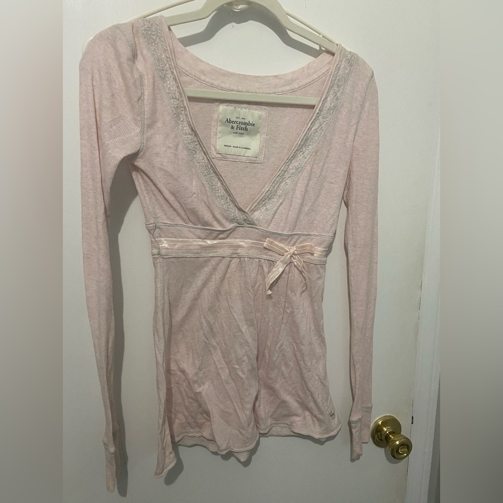 Vintage Abercrombie Babydoll Longsleeve - Picture 2 of 6
